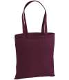 W201 Premium Cotton Tote Burgundy colour image